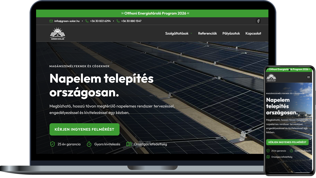 Green Solar referencia projekt